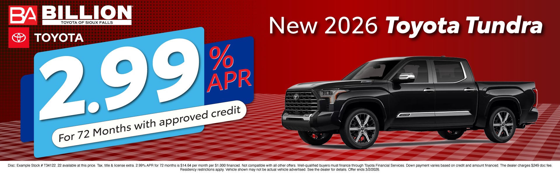 NEW TOYOTA OFFER