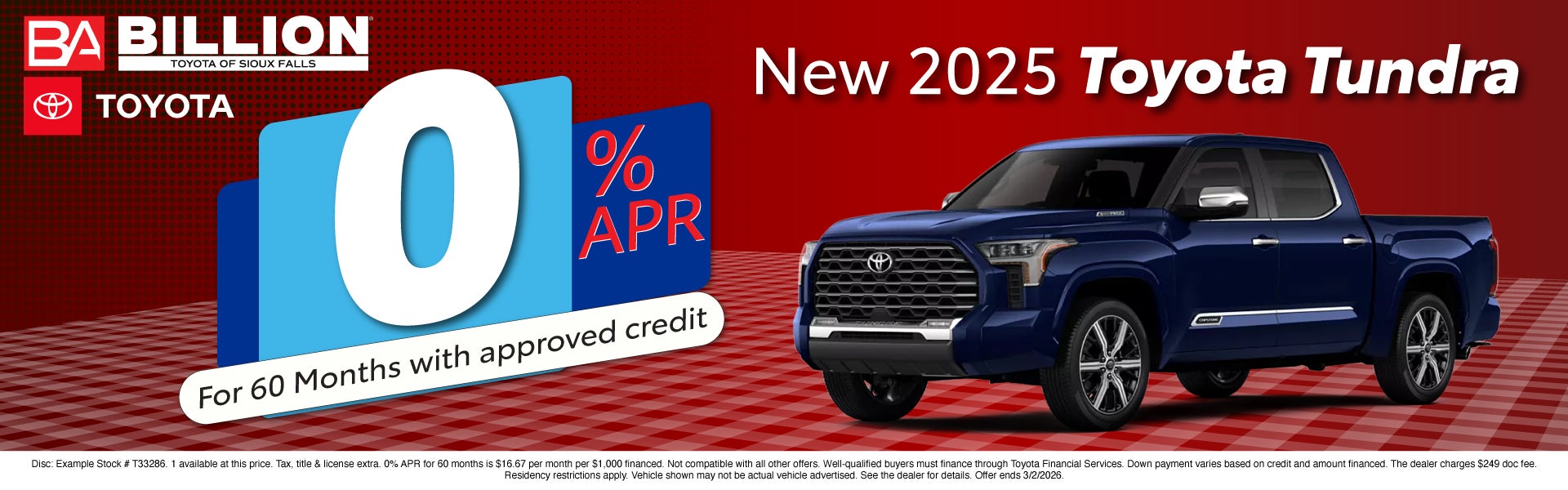 NEW TOYOTA OFFER