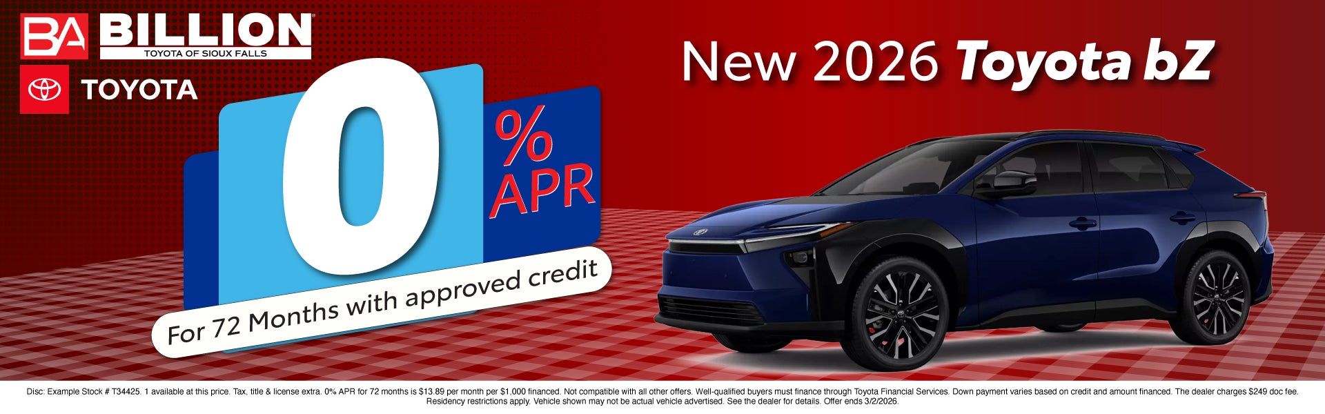 NEW TOYOTA OFFER