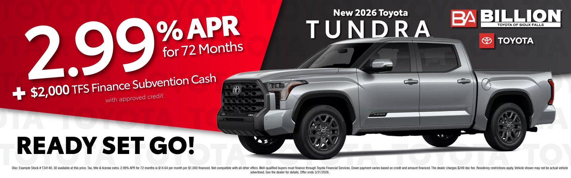 APR NEW TOYOTA OFFER