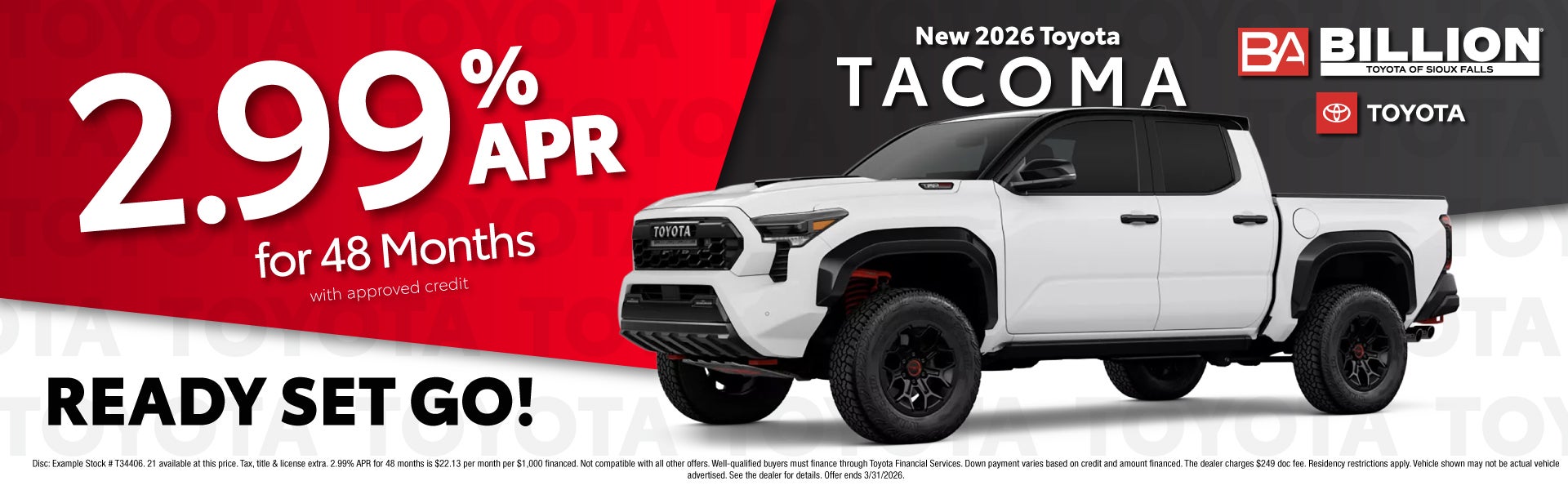 APR NEW TOYOTA OFFER