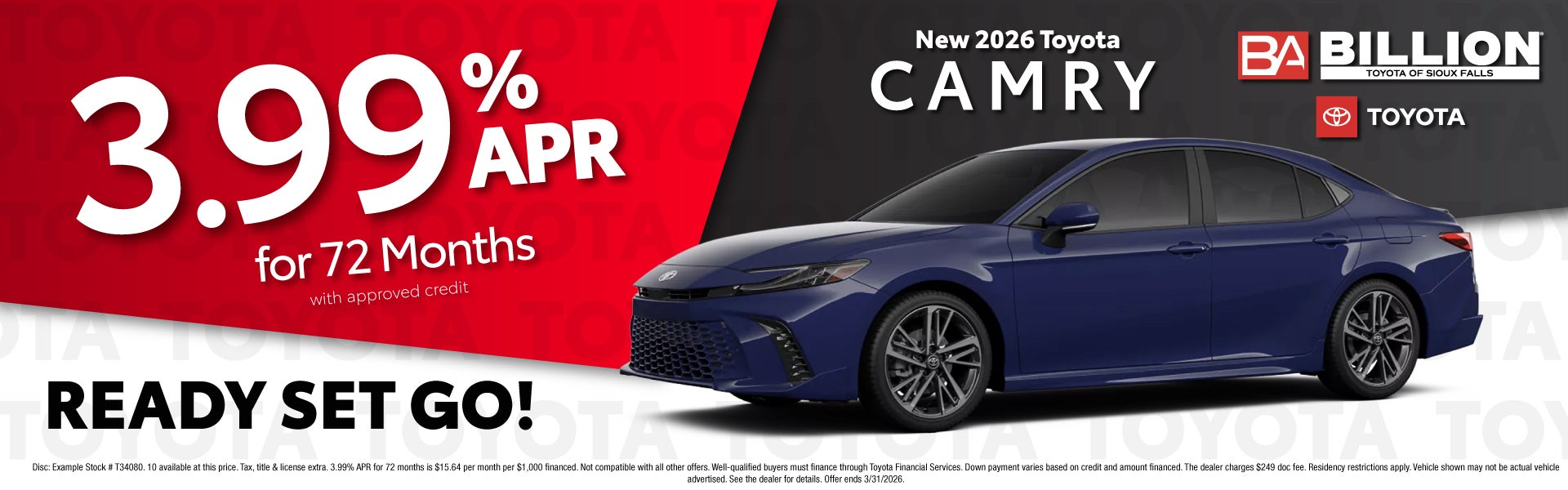 APR NEW TOYOTA OFFER