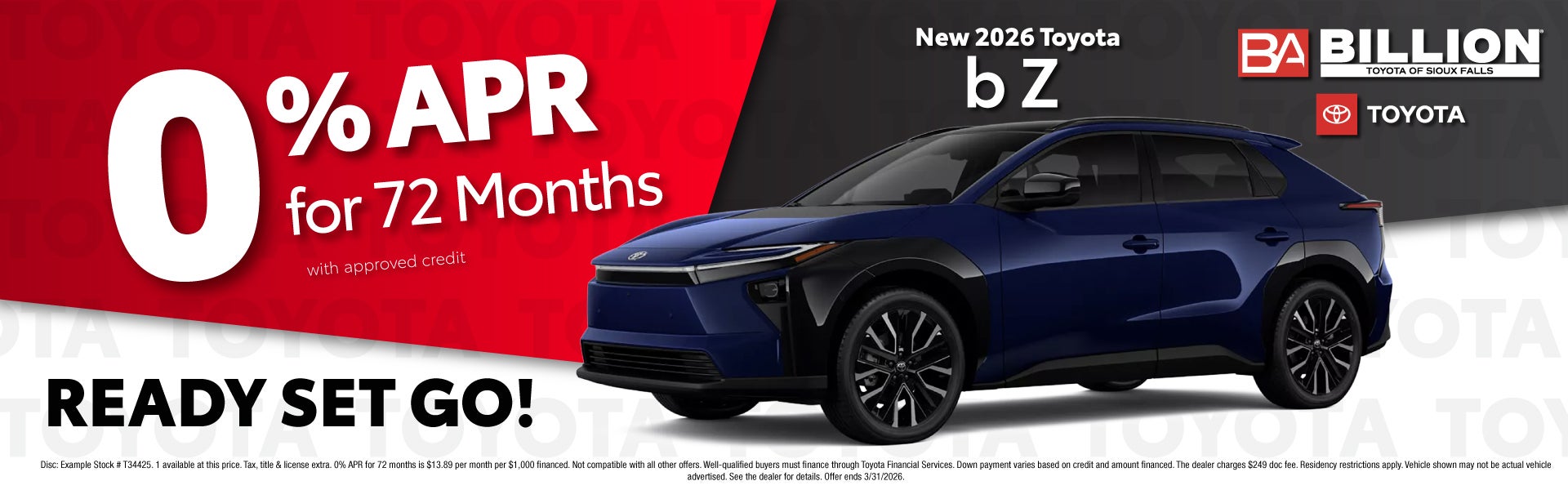 APR NEW TOYOTA OFFER