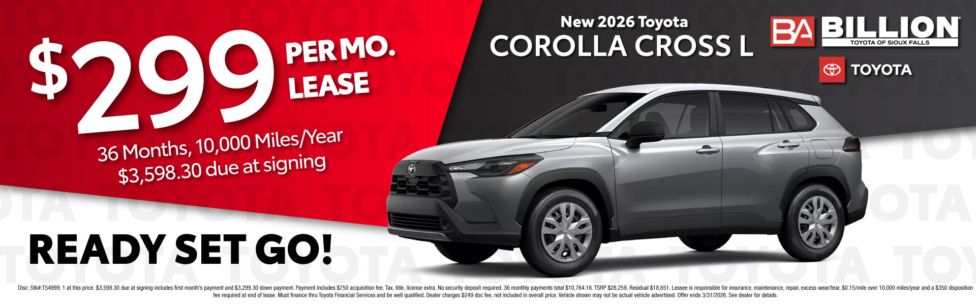 LEASE NEW TOYOTA OFFER