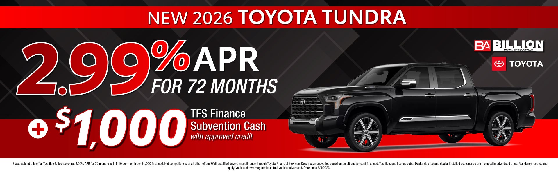 TOYOTA OFFER