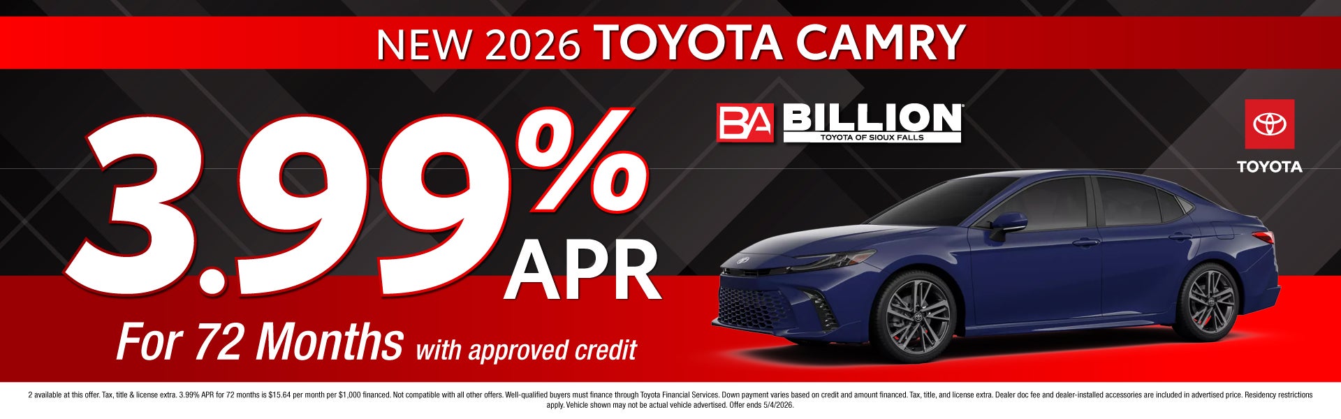 TOYOTA OFFER