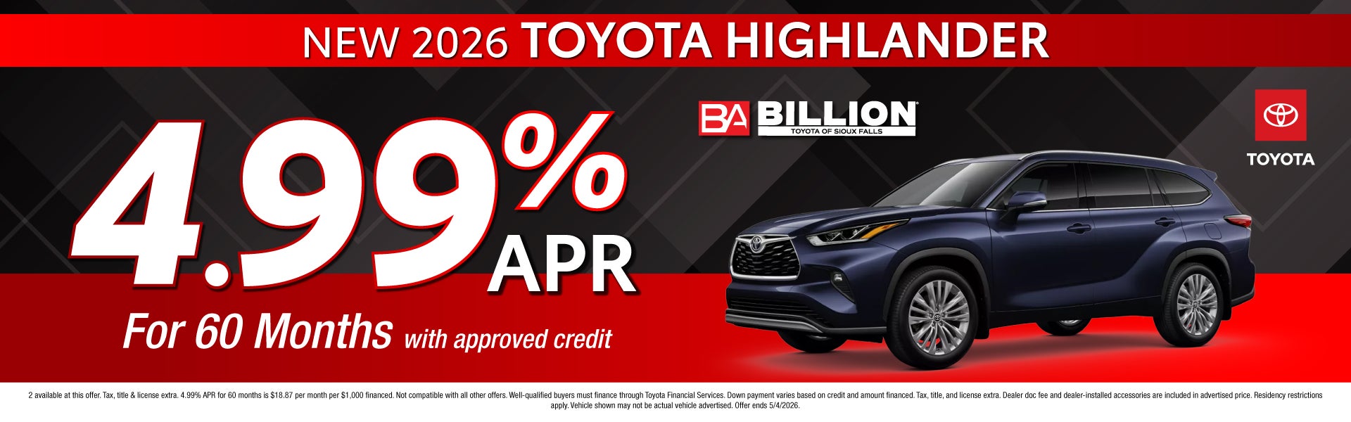 TOYOTA OFFER