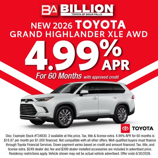 NEW 2026 TOYOTA GRAND HIGHLANDER XLE