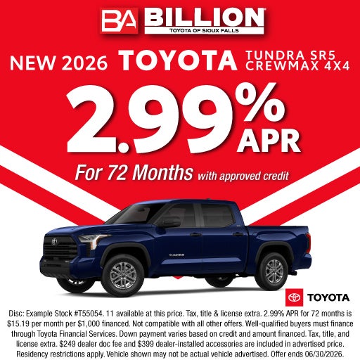 NEW 2026 TOYOTA TUNDRA SR5 CREWMAX