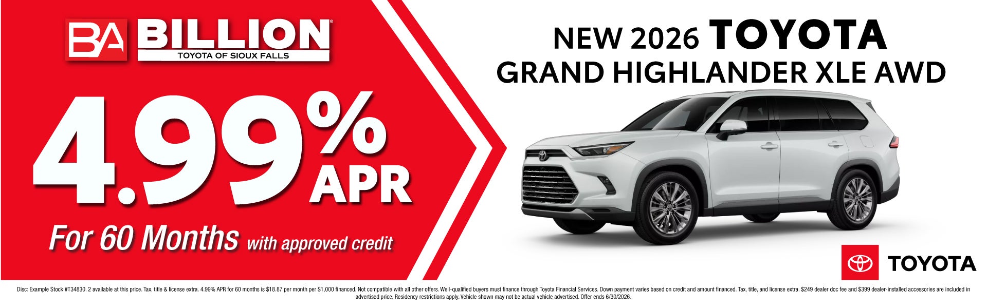 NEW 2026 TOYOTA GRAND HIGHLANDER XLE