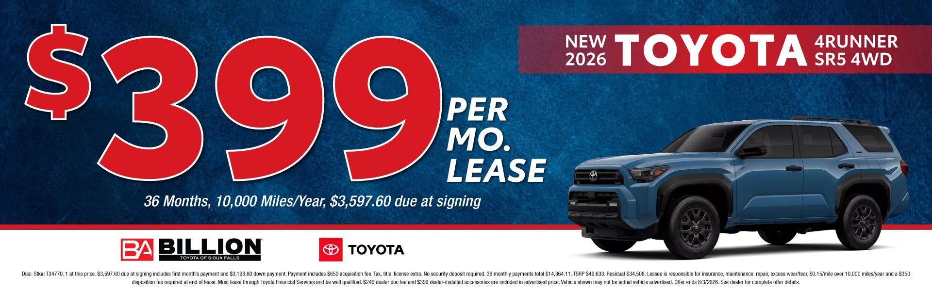 NEW 2026 TOYOTA 4RUNNER SR5