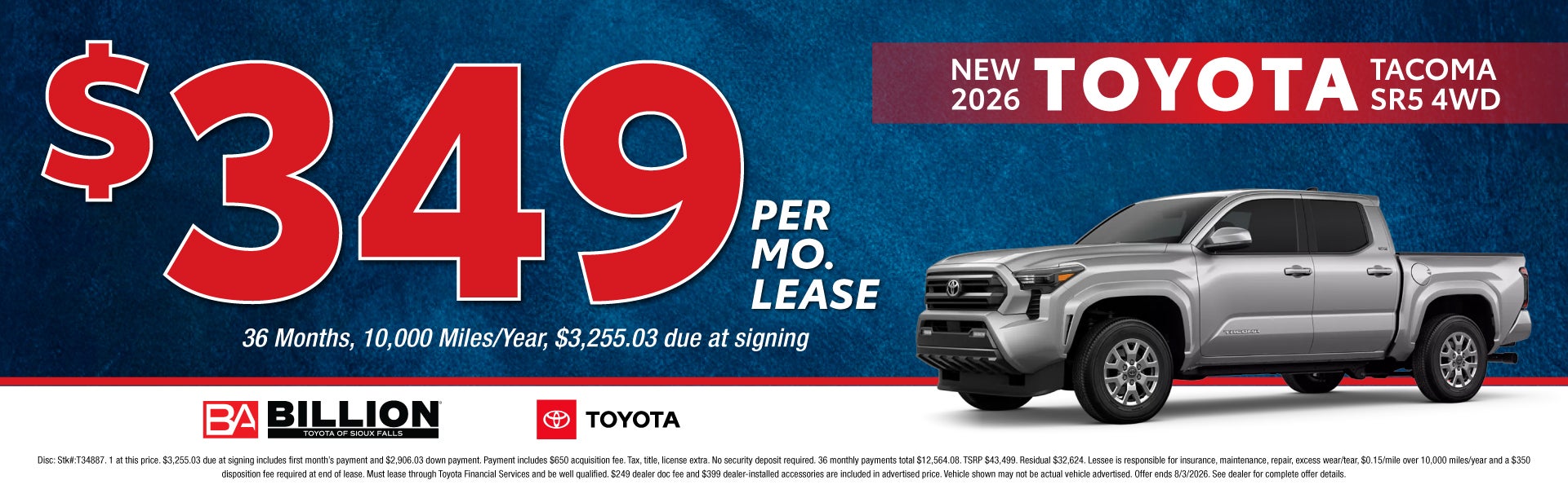 NEW 2026 TOYOTA TACOMA SR5