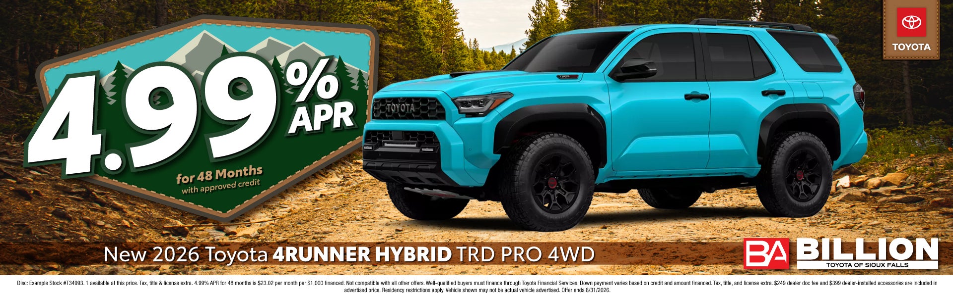 NEW 2026 TOYOTA 4RUNNER HYBRID TRD PRO