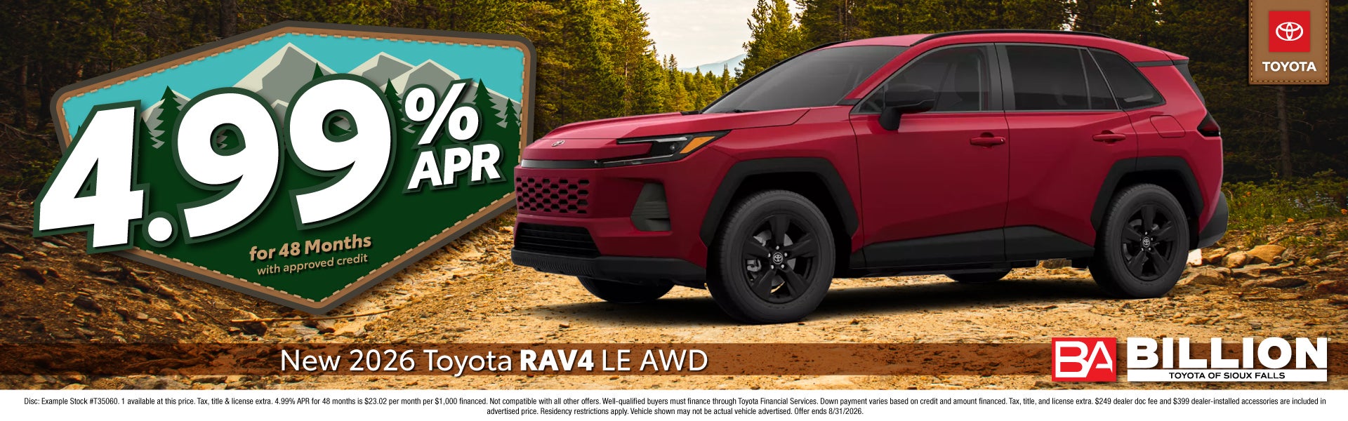 NEW 2026 TOYOTA RAV4 LE