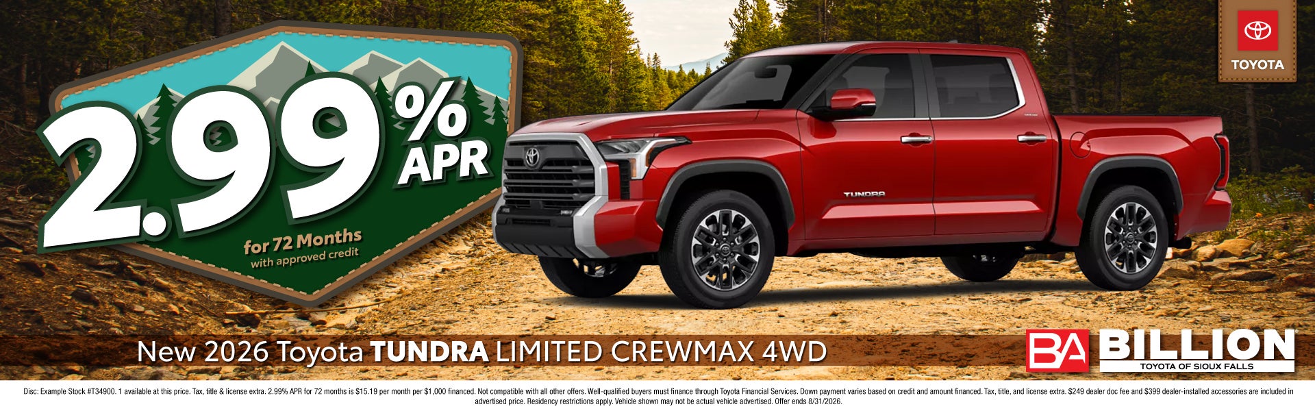 NEW 2026 TOYOTA TUNDRA LIMITED CREWMAX