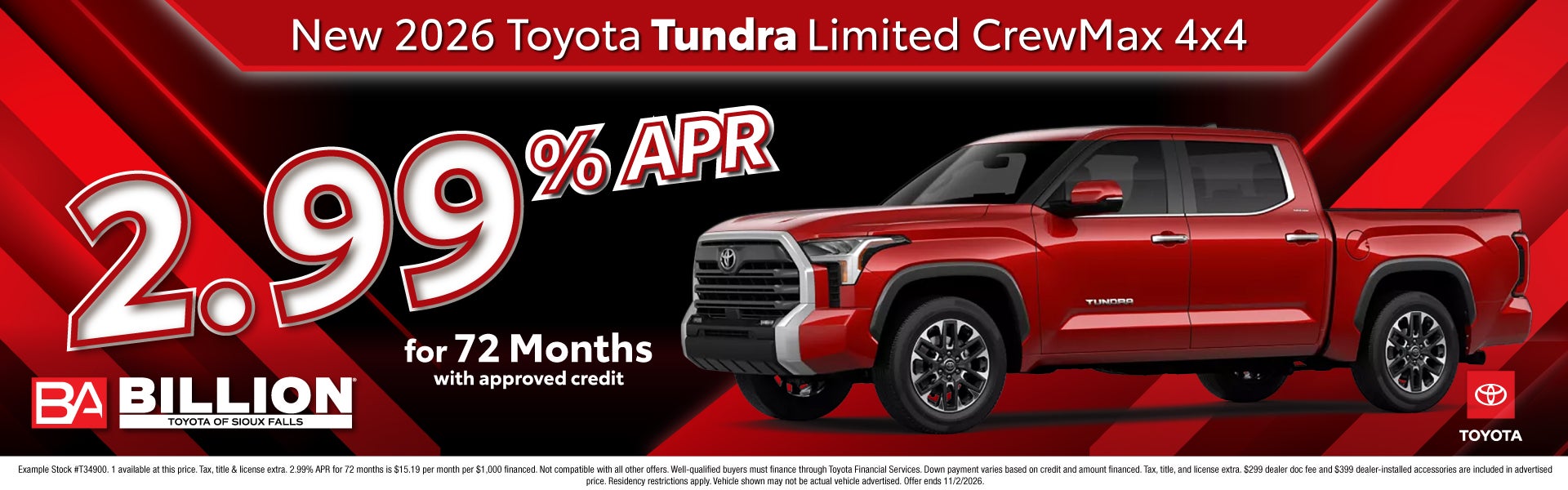 NEW 2026 TOYOTA TUNDRA LIMITED CREWMAX