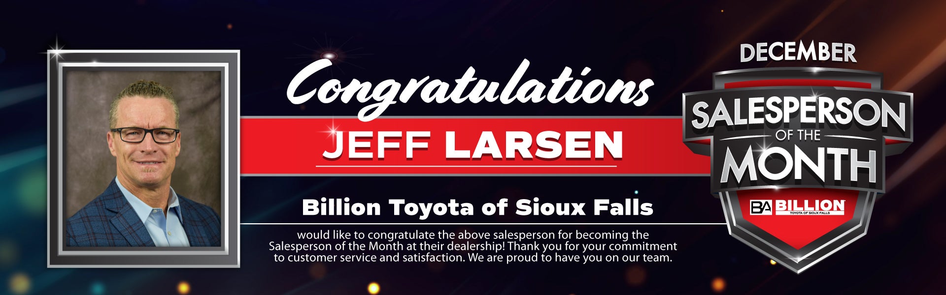 SALESPERSON OF THE MONTH